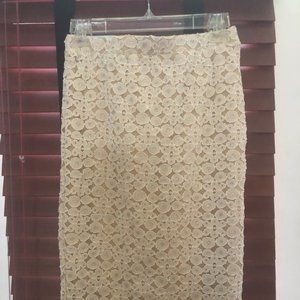 Elasticated waist Large  lace pencil skirt